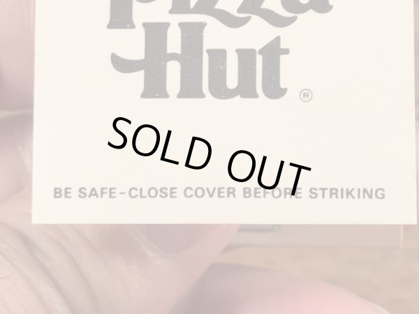 アドバタイジングキャラクターのPizza Hutの70’sヴィンテージブックマッチ