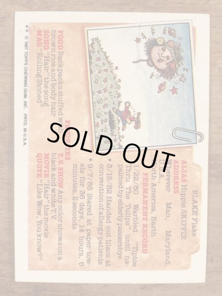 Topps社製のガーベッジペイルキッズの80’sヴィンテージカードシール