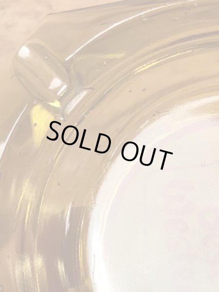 ベストウエスタンモーテルのガラス製の70年代ビンテージ灰皿