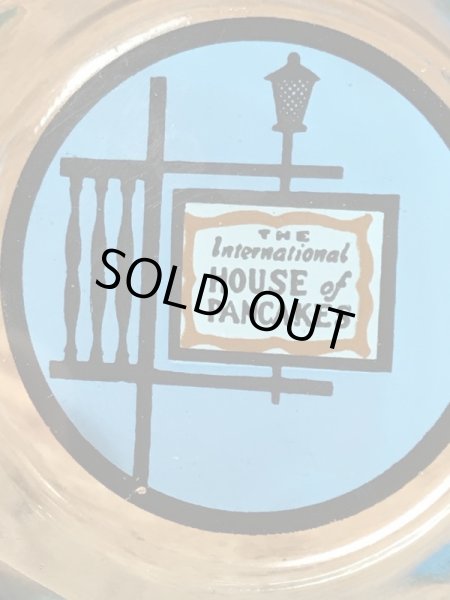 IHOPパンケーキのガラス製の70’sヴィンテージアシュトレイ