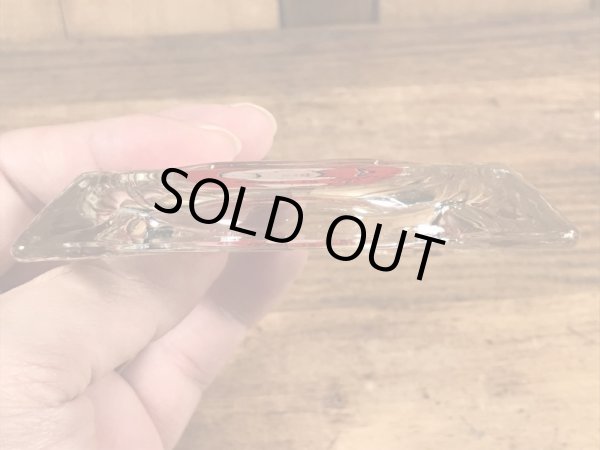 アメリカのステーキレストラン“ミスターステーキ”のガラス製の70年代ビンテージ灰皿