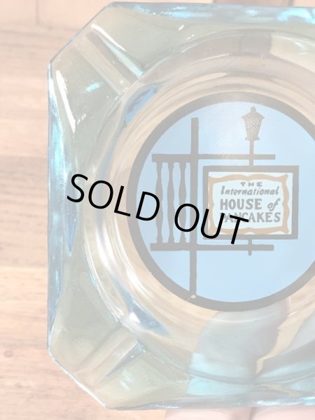 IHOPパンケーキのガラス製の70’sヴィンテージアシュトレイ