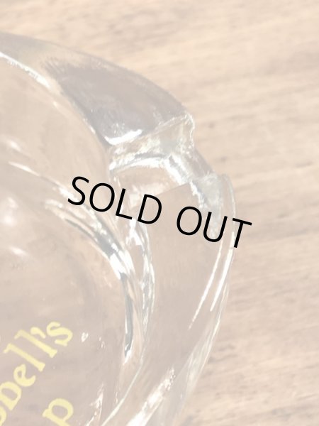 キャンベルスープのガラス製の50〜70年代ビンテージ灰皿