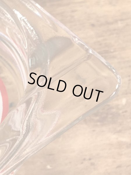 シェイキーズピザのガラス製の70年代ビンテージ灰皿