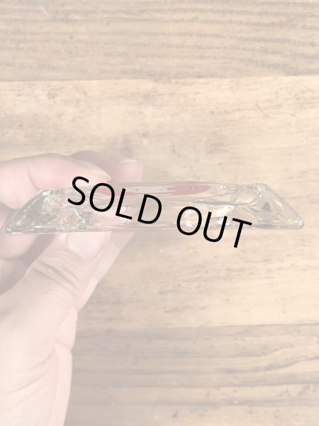 アメリカのステーキレストラン“Mr.Steak”のガラス製の70’sヴィンテージアシュトレイ