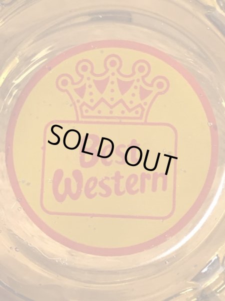 Best Western Motelのアンバーグラスの70’sヴィンテージアシュトレイ