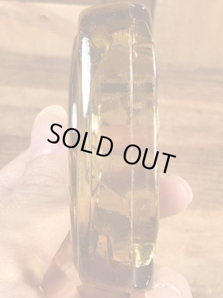 Sizzler Family Steak Houseのアンバーグラスの70’sヴィンテージアシュトレイ