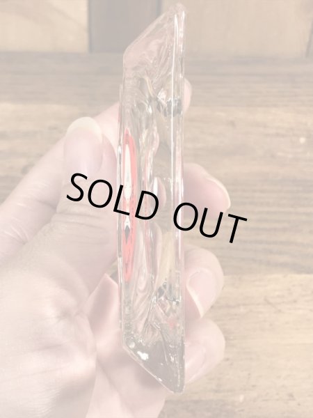 アメリカのステーキレストラン“Mr.Steak”のガラス製の70’sヴィンテージアシュトレイ