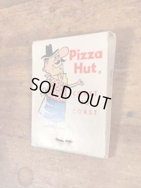 アドバタイジングキャラクターのPizza Hutの70’sヴィンテージブックマッチ