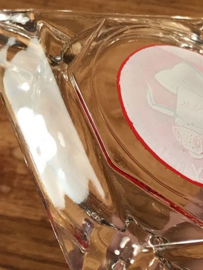 画像1: Coast To Coast “Mr.Steak” Family Restaurant Glass Ashtray　ミスターステーキ　ビンテージ　灰皿　アシュトレイ　70年代