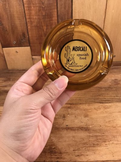 画像3: Mexicali Spanish Food Restaurant Glass Ashtray　メキシカンフードレストラン　ビンテージ　灰皿　アシュトレイ　50〜70年代