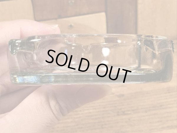 Lazio'sシーフードレストランのガラス製の〜70’sヴィンテージアシュトレイ