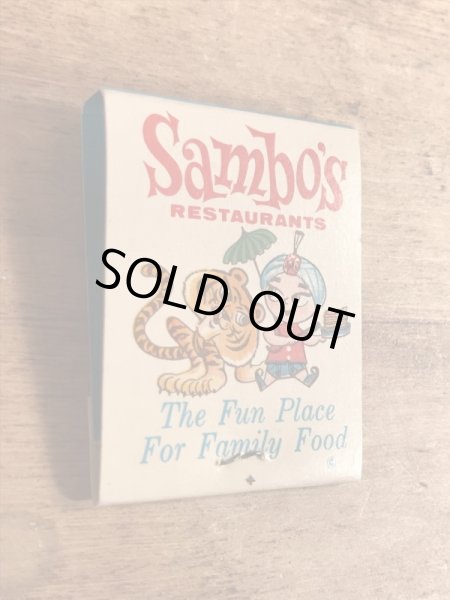 企業キャラクターのサンボタイガーの50〜60年代ビンテージマッチブック