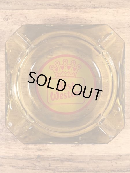 Best Western Motelのアンバーグラスの70’sヴィンテージアシュトレイ