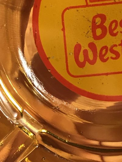 画像1: Best Western Motel Glass Ashtray　ベストウエスタン　ビンテージ　灰皿　アシュトレイ　70年代