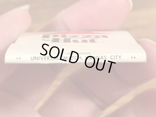 企業キャラクターのピザハットの70年代ビンテージマッチブック