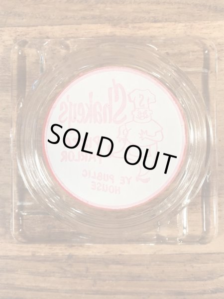 シェイキーズピザのガラス製の70年代ビンテージ灰皿