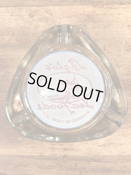 Lazio'sシーフードレストランのガラス製の〜70’sヴィンテージアシュトレイ