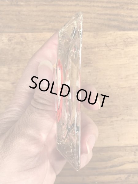 アメリカのステーキレストラン“ミスターステーキ”のガラス製の70年代ビンテージ灰皿