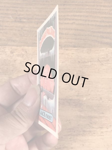 トップス社製のガーベッジペイルキッズの80年代ビンテージステッカーカード