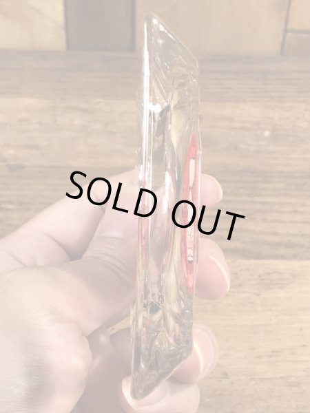 アメリカのステーキレストラン“Mr.Steak”のガラス製の70’sヴィンテージアシュトレイ