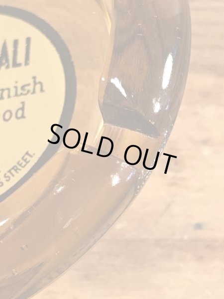 アメリカのレストランのガラス製の70’sヴィンテージアシュトレイ