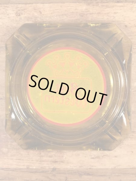 ベストウエスタンモーテルのガラス製の70年代ビンテージ灰皿