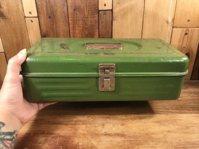 画像3: Union Green Metal Tool Box　ツールボックス　ビンテージ　工具箱　50〜60年代