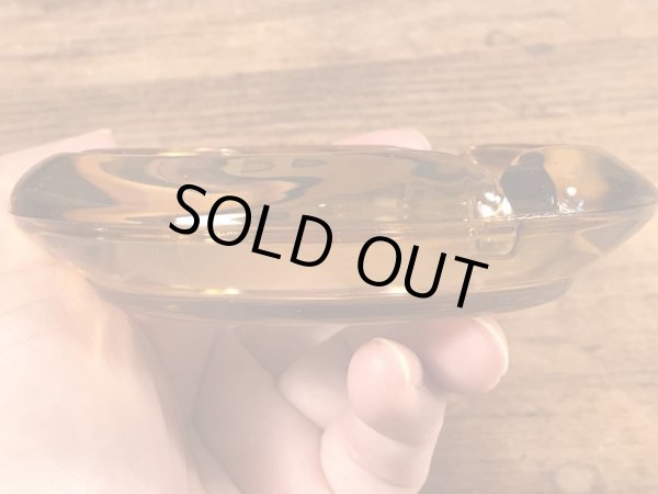 アメリカのレストランのガラス製の70’sヴィンテージアシュトレイ