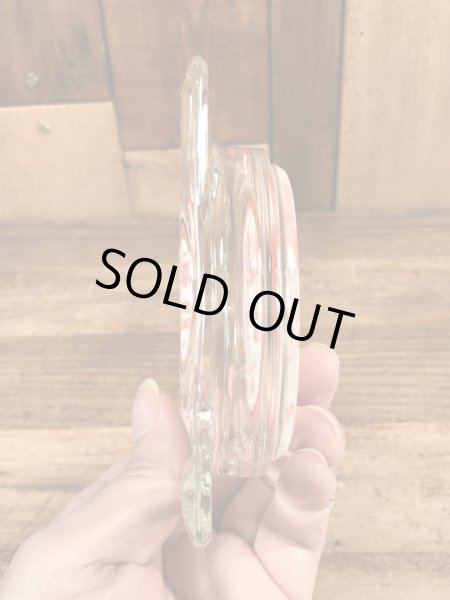 シェイキーズピザのガラス製の70年代ビンテージ灰皿