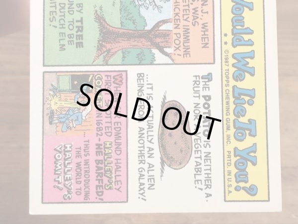 Topps社製のガーベッジペイルキッズの80’sヴィンテージカードシール