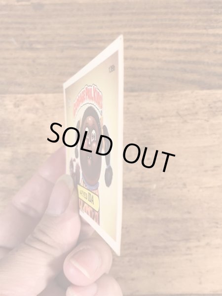 トップス社製のガーベッジペイルキッズの80年代ビンテージステッカーカード