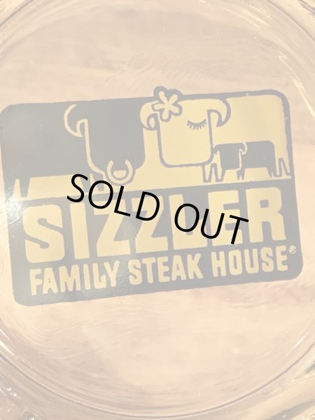 Sizzler Family Steak Houseのアンバーグラスの70’sヴィンテージアシュトレイ