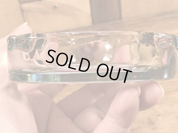 Lazio'sシーフードレストランのガラス製の〜70’sヴィンテージアシュトレイ