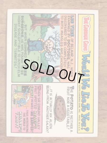 Topps社製のガーベッジペイルキッズの80’sヴィンテージカードシール