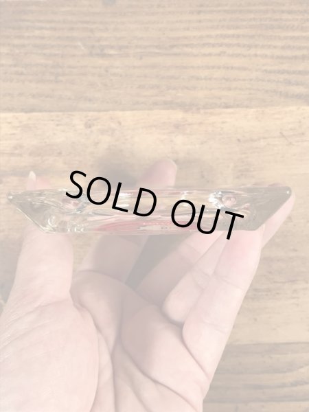 アメリカのステーキレストラン“Mr.Steak”のガラス製の70’sヴィンテージアシュトレイ