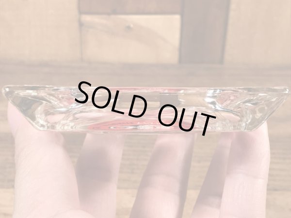 アメリカのステーキレストラン“ミスターステーキ”のガラス製の70年代ビンテージ灰皿