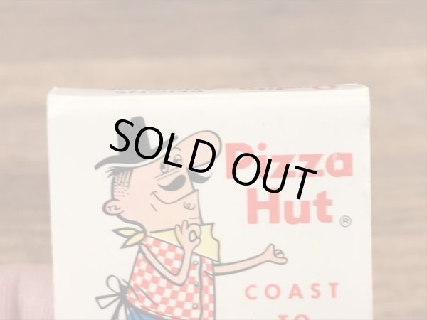 アドバタイジングキャラクターのPizza Hutの70’sヴィンテージブックマッチ