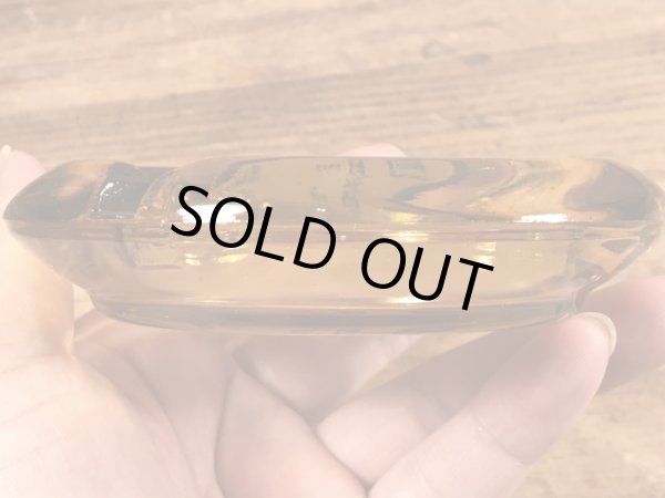 アメリカのレストランのガラス製の70’sヴィンテージアシュトレイ