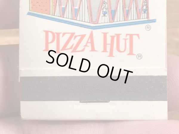 企業キャラクターのピザハットの70年代ビンテージマッチブック