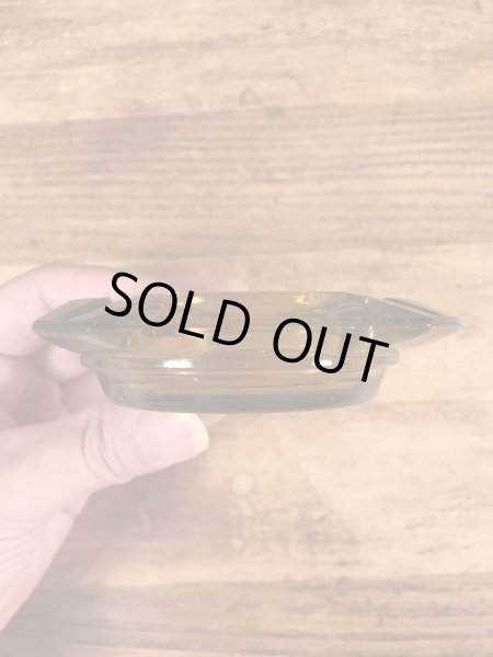 Best Western Motelのアンバーグラスの70’sヴィンテージアシュトレイ