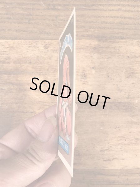 トップス社製のガーベッジペイルキッズの80年代ビンテージステッカーカード