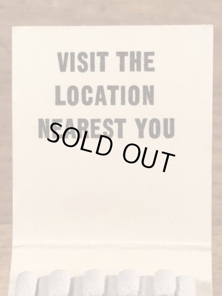 ピザレストラン　ビンテージ　マッチブック　企業物　70年代