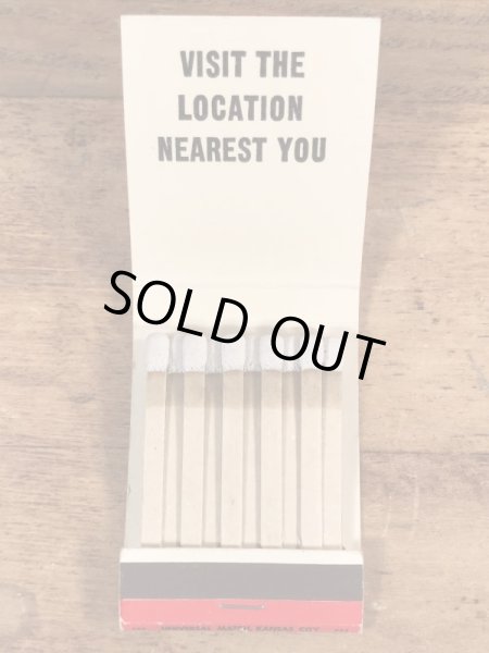 ピザレストラン　ビンテージ　マッチブック　企業物　70年代