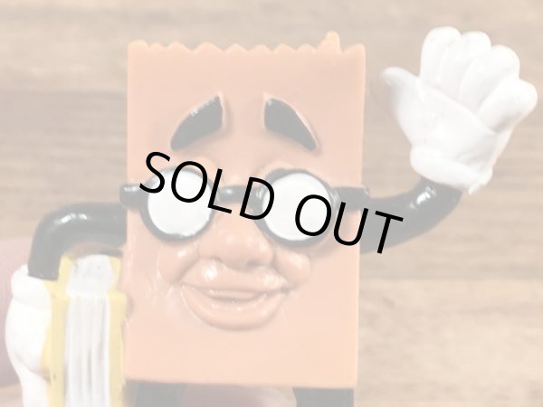 ソニックドライブインのブラウンバッグの80年代ビンテージPVCフィギュア