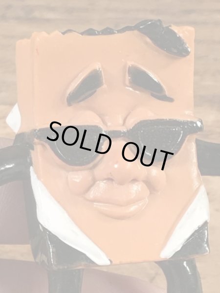 ソニックドライブインのブラウンバッグの80年代ビンテージPVCフィギュア