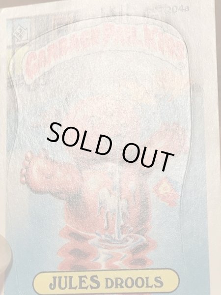 トップス社製のガーベッジペイルキッズの80年代ビンテージステッカーカード