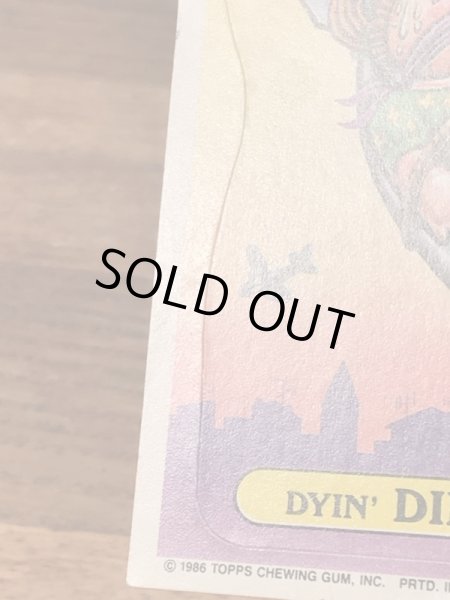 Topps社製のガーベッジペイルキッズの80’sヴィンテージカードシール