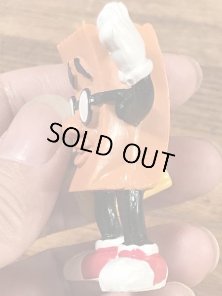 ソニックドライブインのブラウンバッグの80年代ビンテージPVCフィギュア