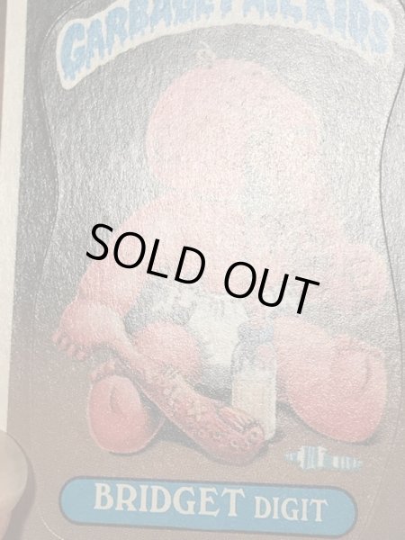 トップス社製のガーベッジペイルキッズの80年代ビンテージステッカーカード